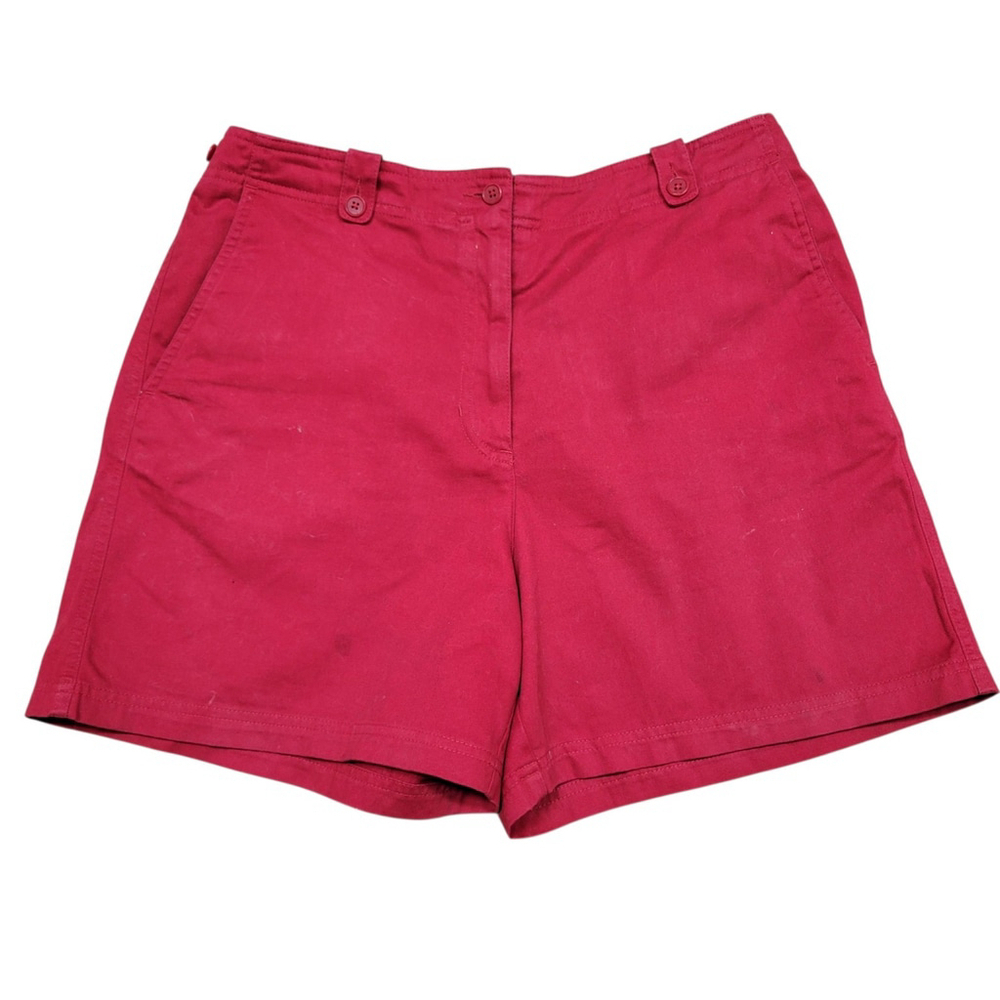 Lauren Ralph Lauren Women's Chino Red Shorts Size 12 Waist 34," Inseam 6"